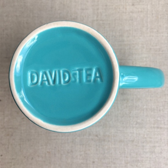 David’s Tea Blue Ceramic Mug with Strainer & Cover - Picture 7 of 7